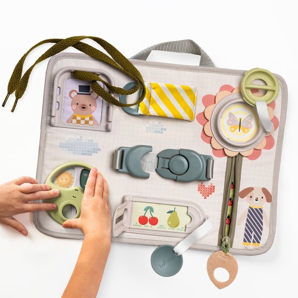 Tablero Panel Sensorial Portátil Didáctico Bebé Taf Toys