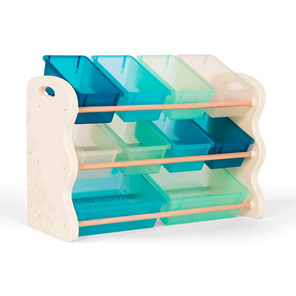 Mueble Organizador Infantil Cajones Plástico Madera Battat