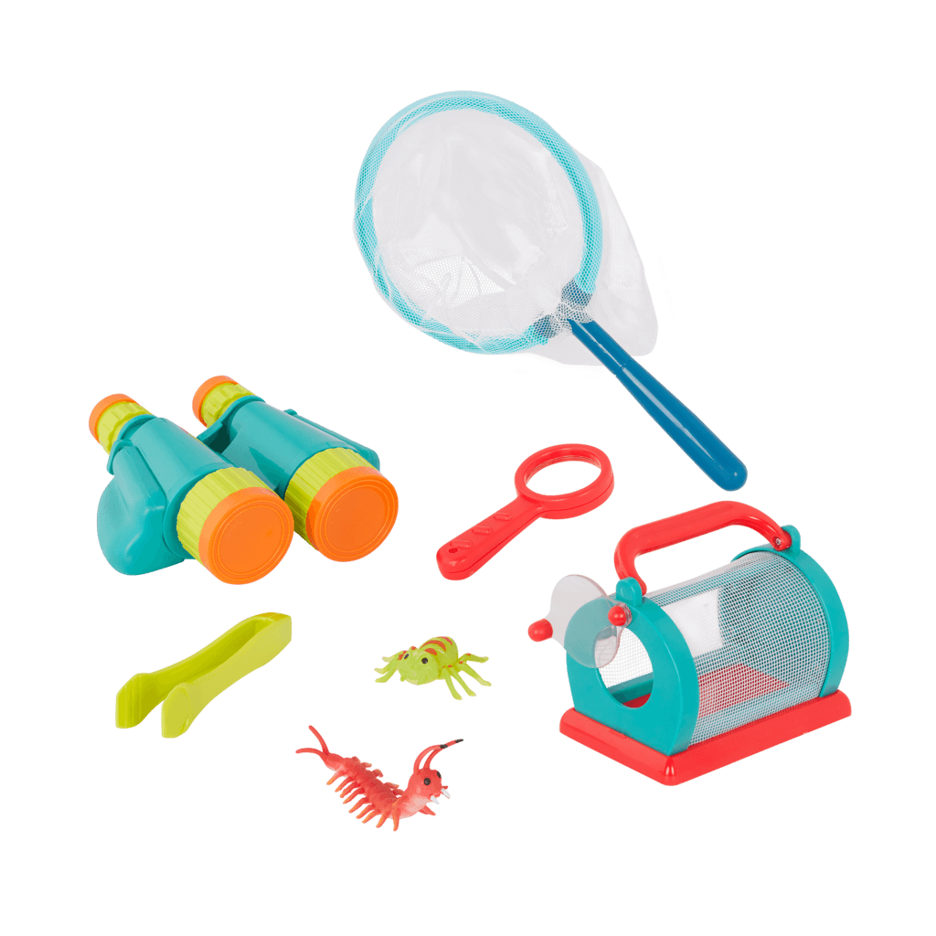 Kit Explorador Infantil Binoculares Lupa Observatorio Battat