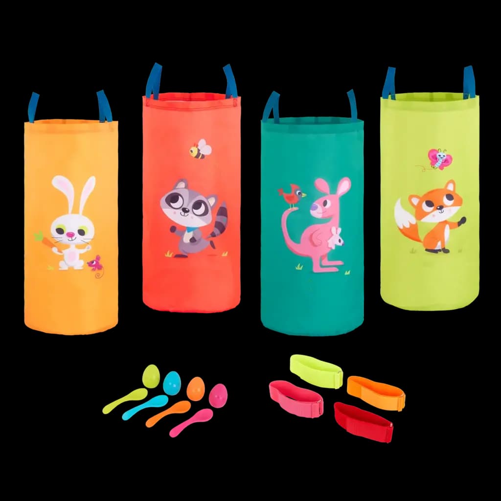 Set 3 En 1 Juegos Equilibrio Carrera De Saco Infantil Battat