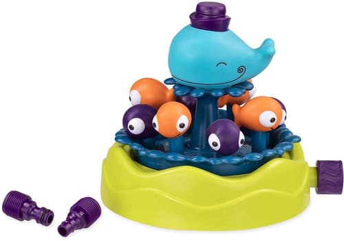 Lanzador De Agua Aspersor Regador Infantil Ballena Battat (Multicolor)