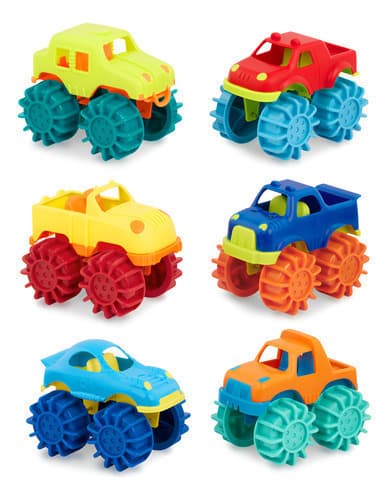 Set Camiones Mini Monster Wheelies X6 Battat (Mini Monster Wheelies)