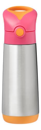 Botella Térmica De Acero Inoxidable Con Sorbete 500ml B.box (Strawberry Shake)