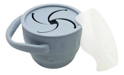 Taza Snack Silicona Antiderrame Nursimom Baby (Azul claro)