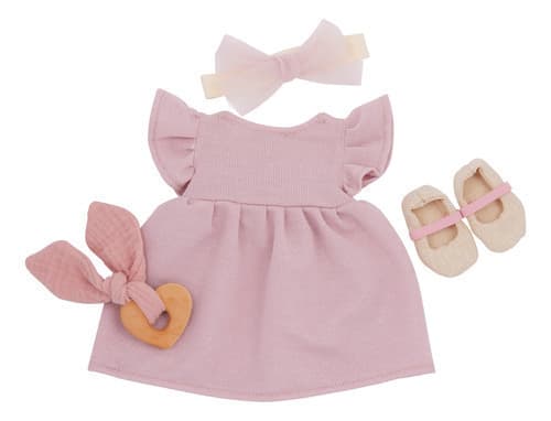 Conjunto De Ropa Vestido Para Bebotes Muñecas Lullababy