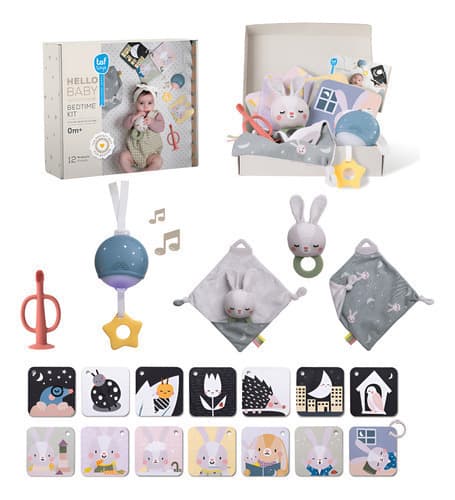 Set Sensorial Hora De Dormir Bebé 12 Actividades Taf Toys