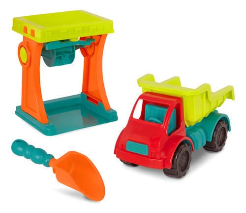 Set De Playa Infantil Camión Volcador Molino Pala Battat