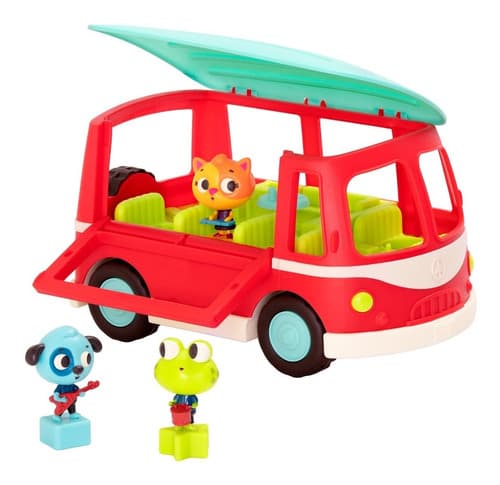 Bus Escolar Con Luces Sonidos Encastre Animalitos Battat (Doo B. Doos)