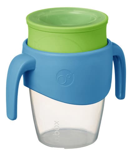 Vaso Infantil Antiderrame 360° Con Asas 250ml B.box (Ocean Breeze)