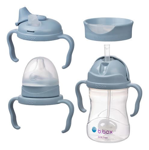 Set De Transición Infantil Mamadera Vaso 4 En 1 B.box (Ocean)