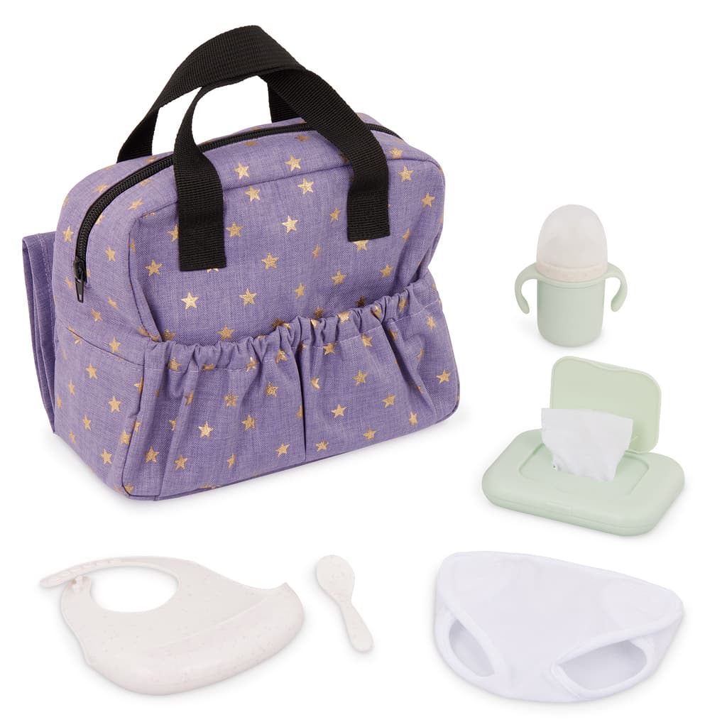 Bolso Con Cambiador Accesorios Para Bebotes Muñeca Lullababy