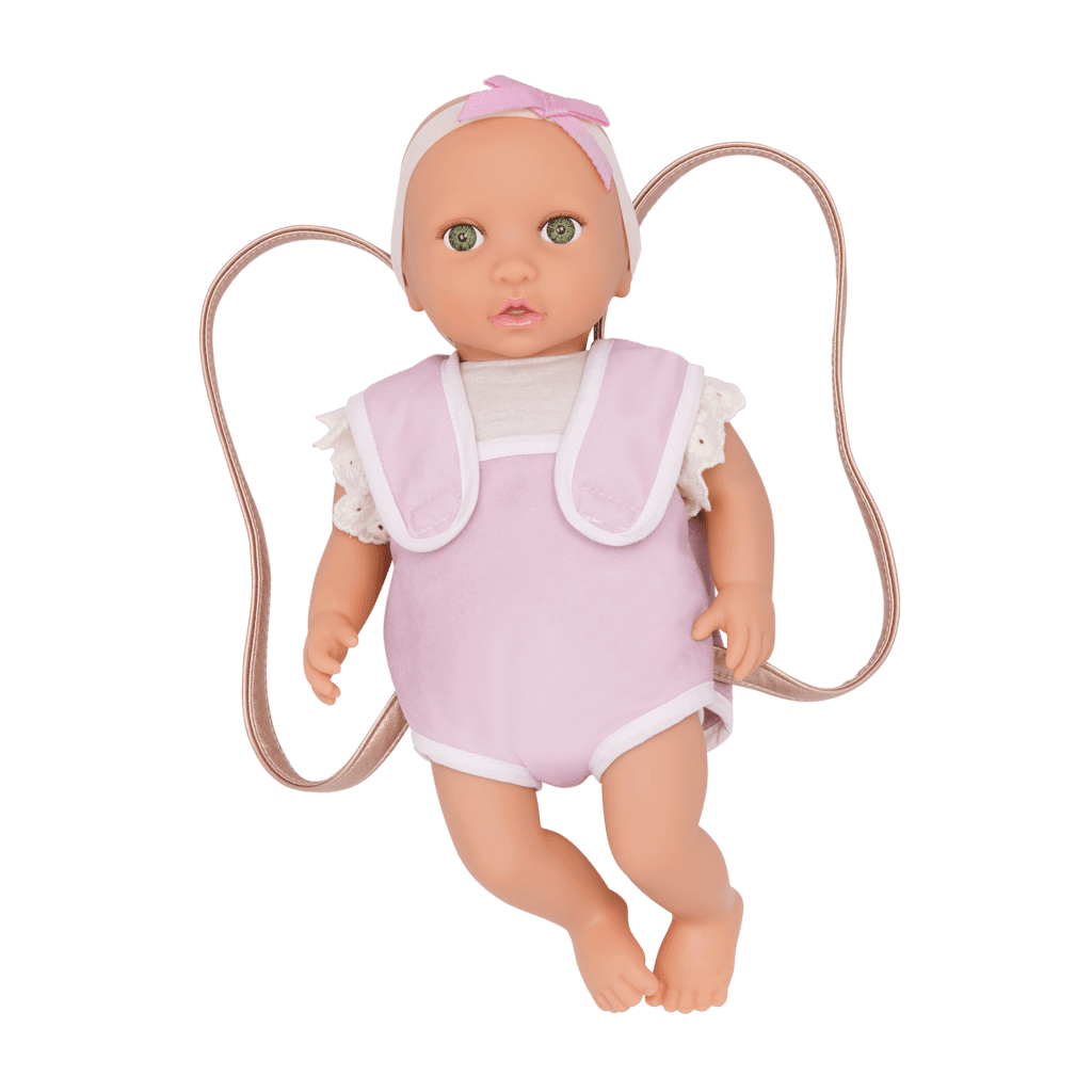 Muñeca Bebote Con Portabebe Conjunto Set Lullababy